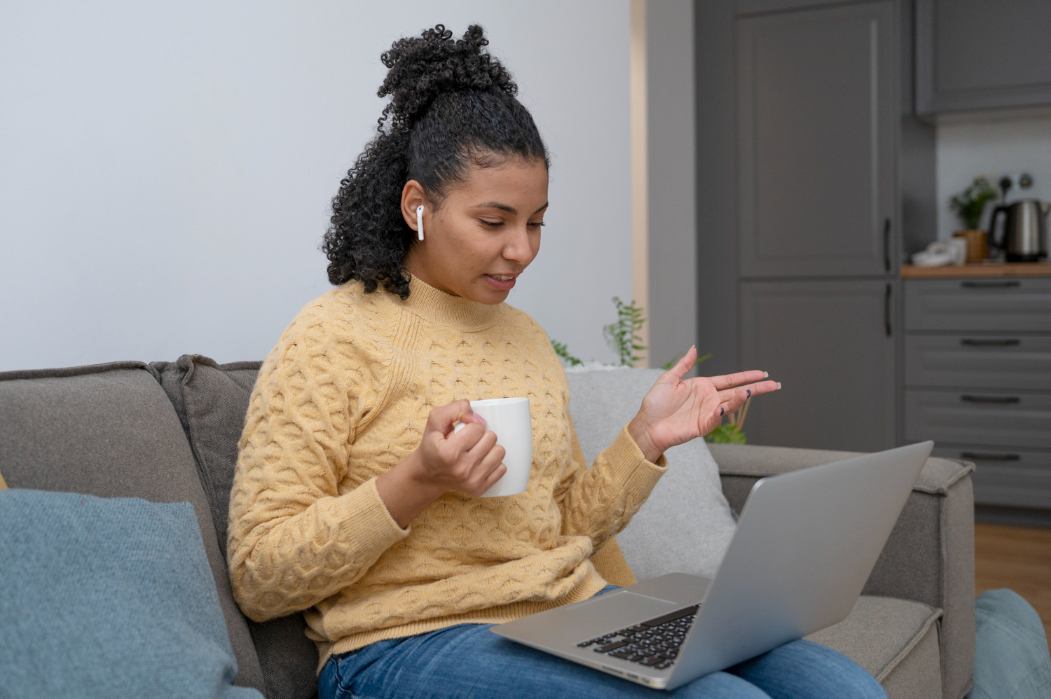 Licensed therapist providing individual therapy via telehealth at Advanced Client Care
