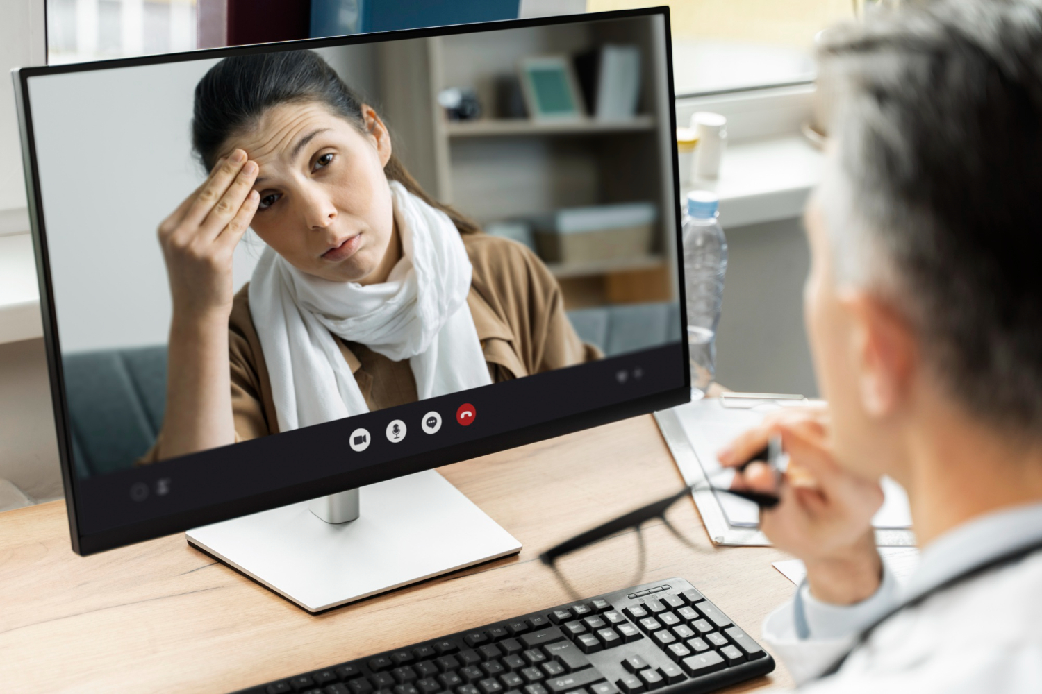 Trauma-informed teletherapy session using EMDR at Advanced Client Care